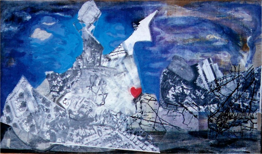 GS, The day after "I will survive", 2006, mixed media on canvas, 160 x 80 cm