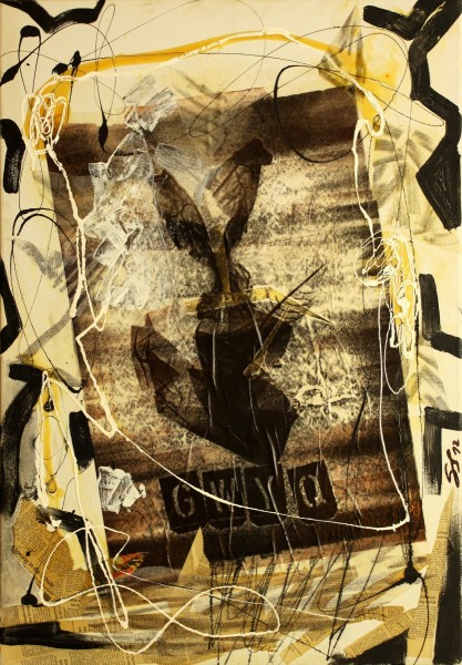 GS, GWYQ, 2012, mixed media on canvas, 67x97 cm